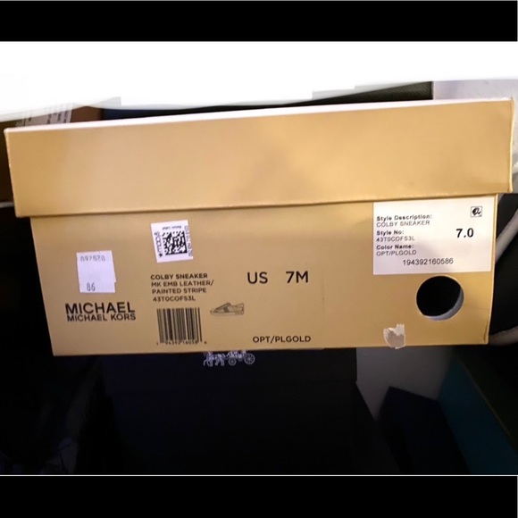 MICHAEL KORS Colby sneakers/ gold ⚡️⚡️ - Picture 8 of 10